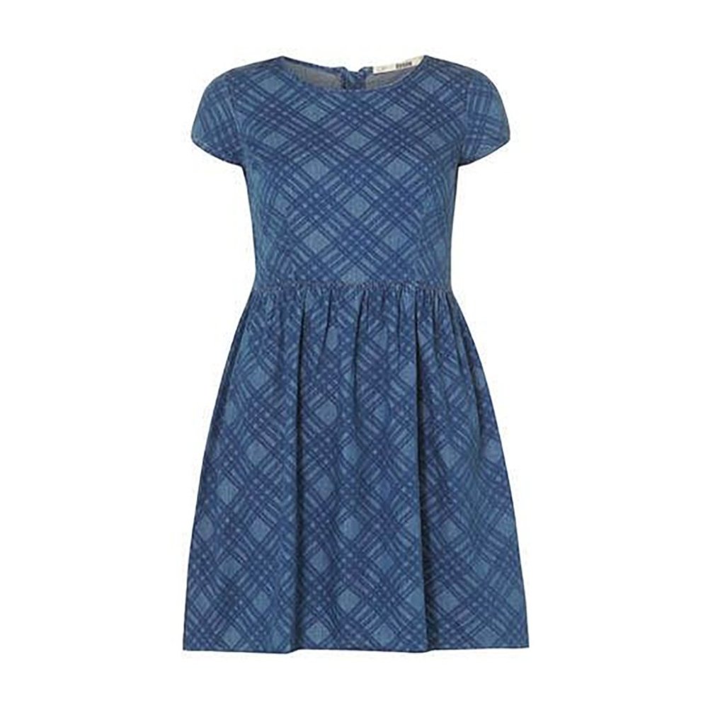 Dorothy Perkins Denim Plaid Fit & Flare
